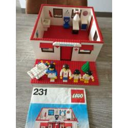 Lego Homemaker set 231 Hospital uit 1978 - COMPLEET