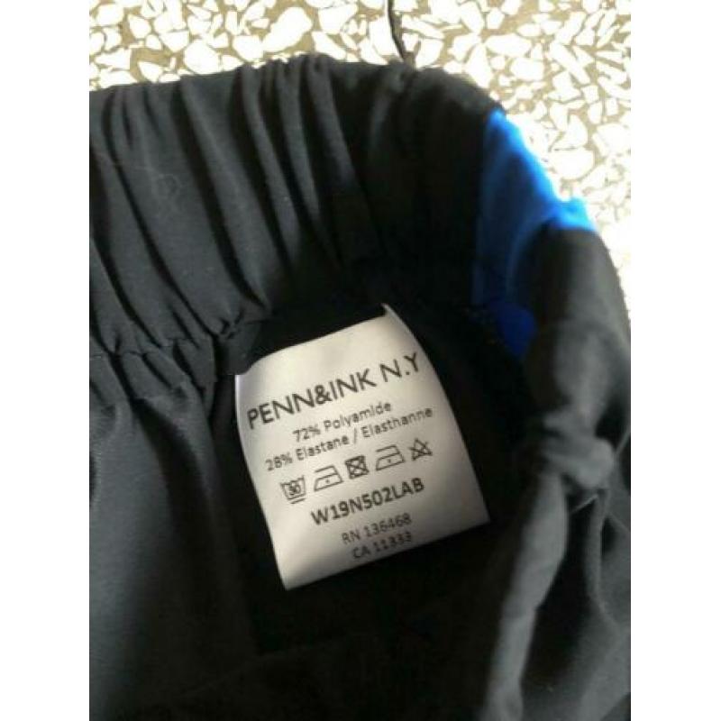 Nieuw zwart met blauwe band rokje van penn& ink maat 38