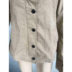 C198 Maison Scotch: beige jasje jas blouse Maat 3=40=M