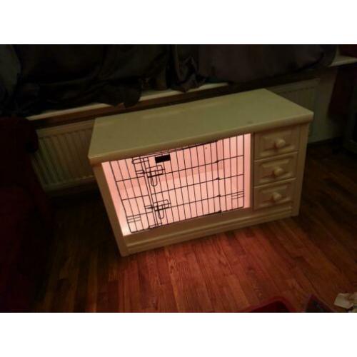 Tv-kastje / hondenbench met led verlichting