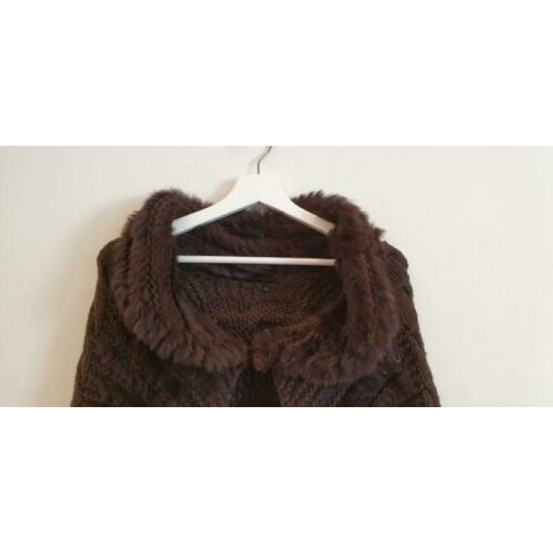Bruin bond bolero vestje