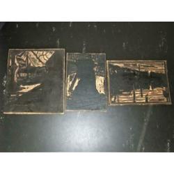 Lino platen Hoornse kunstenaar A-V