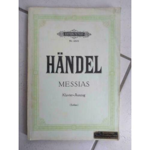 Händel - The Messiah - Edition Peters - klavier