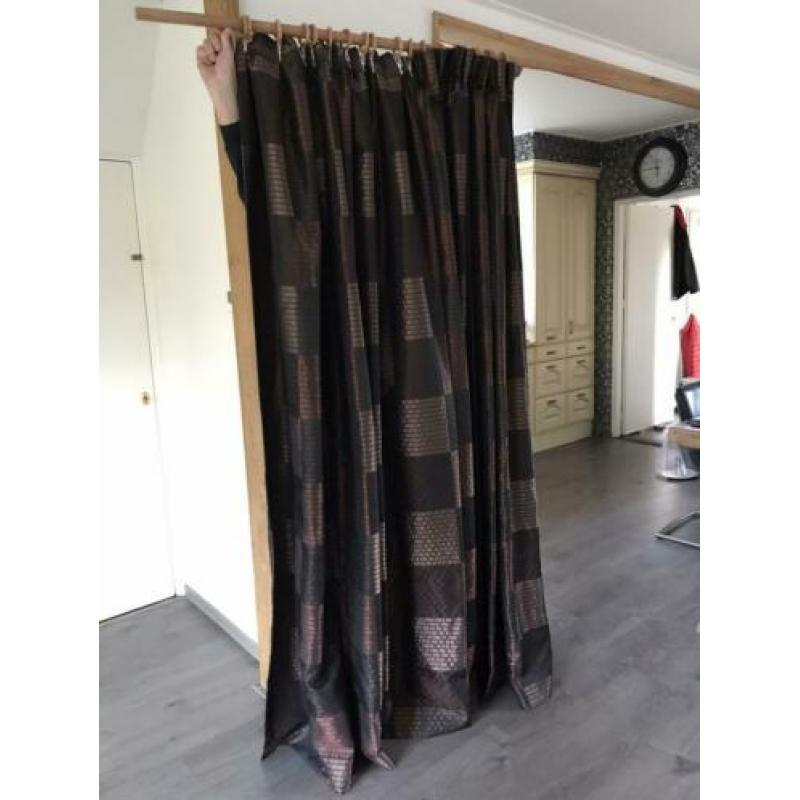 Gordijn 2 banen 90 cm breed 214 hoog