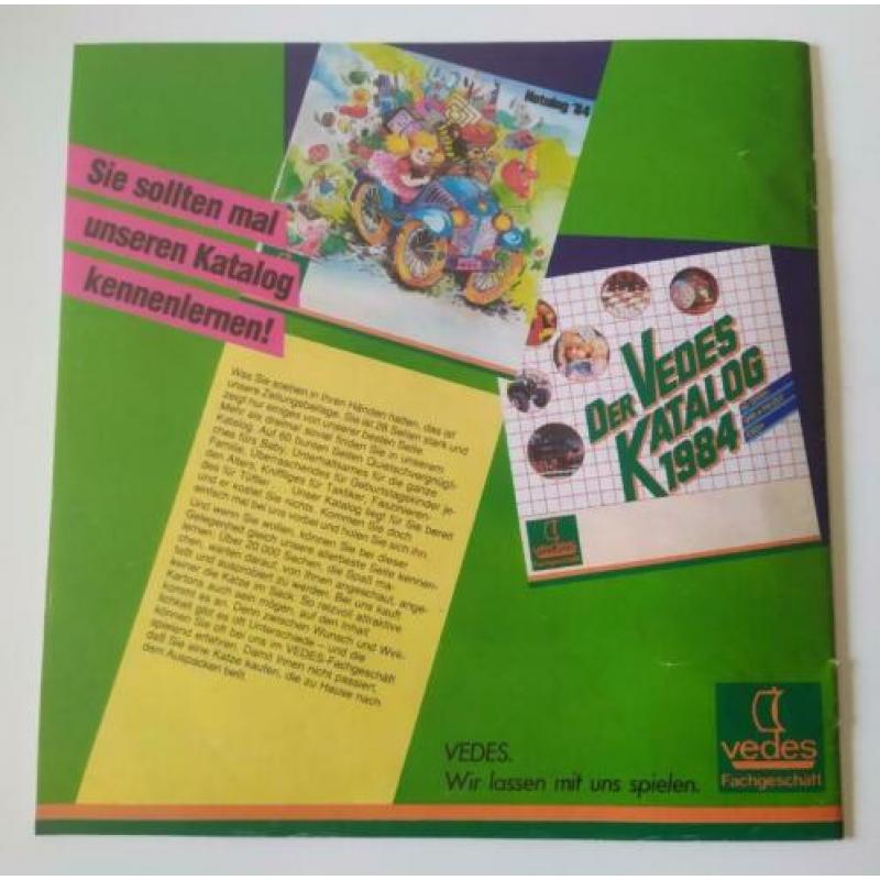 Vedes 1984 Speelgoed folder catalogus met o.a. Nintendo