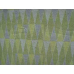 Vintage wollen deken/sprei/plaid,geel/crème ,140cm/170cm
