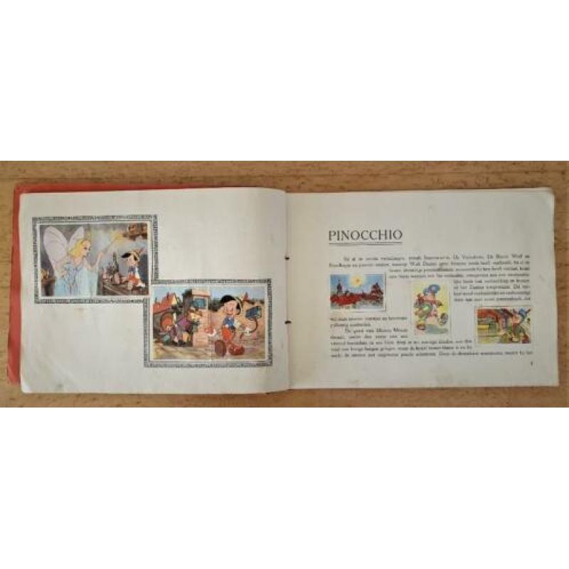 Disney: De Beukelaer’s Album Pinocchio–125 chromos–jaren 40