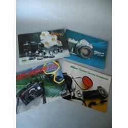 Ca 30 stuks oude Nikon folders