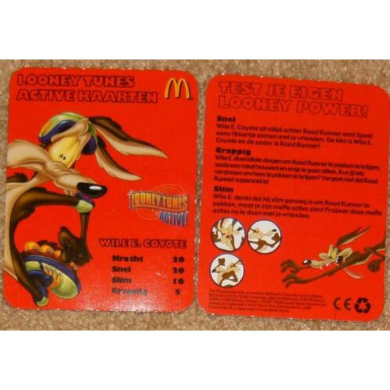 Looney tunes active speelkaarten mc donalds kaarten