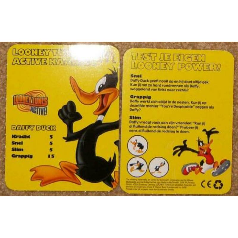Looney tunes active speelkaarten mc donalds kaarten