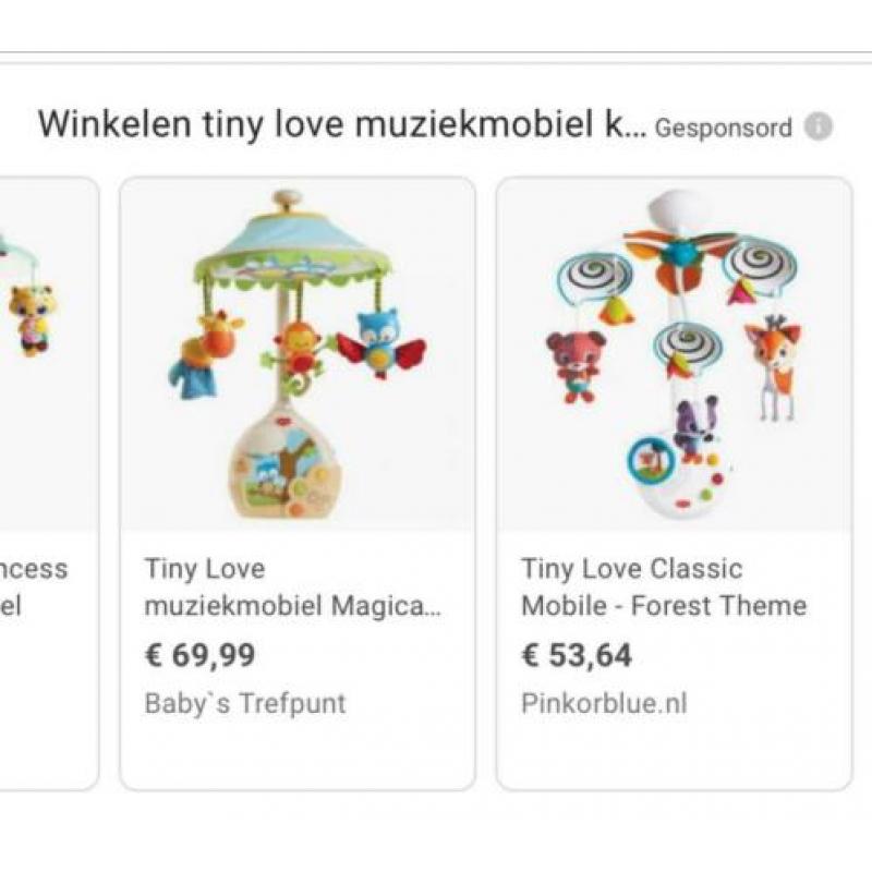 Tiny love muziek/box mobile