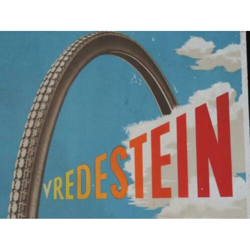 Vredestein Reclamebord Jaren '50 , zeldzaam