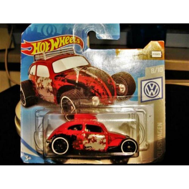 Heel fijn VW VOLKSWAGEN KEVER BRIL DRAGSTER HOT WHEELS 1/64