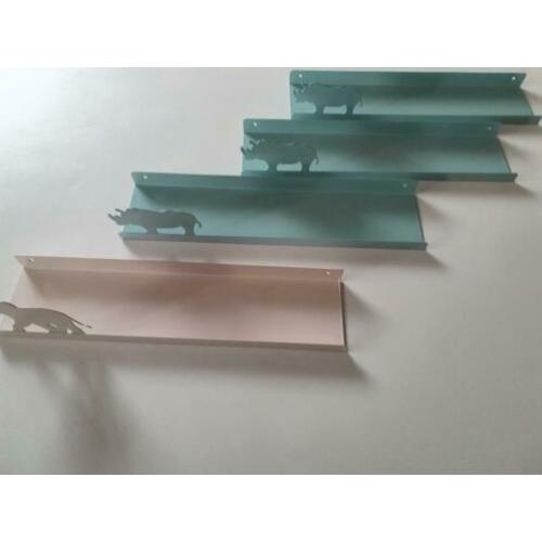 4 wandplankjes sostrene grene roze mint