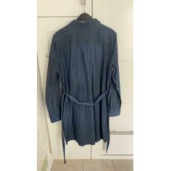 Hema spijker jeans jurk L met zakken