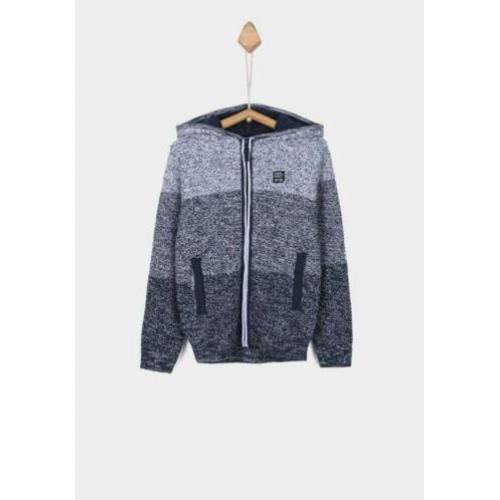 Nieuw Tiffosi vest cardigan Kelvin blauw wit maat 176/XS