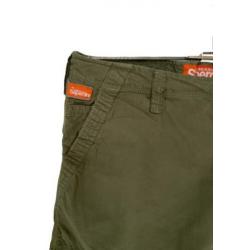 Dames Superdry Cargo Broek. Maat M. Kleur Army Groen