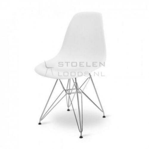 Eames stoel DSR *NIEUW* eetkamerstoel | kuipstoel *WIT*