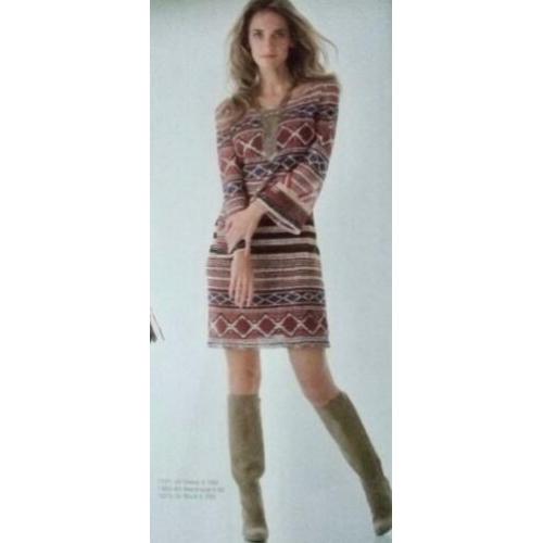 Leuke jurk van Caroline Biss met gestreepte print 44 / 46