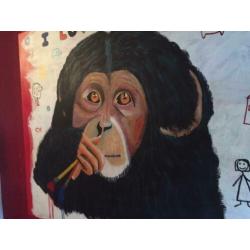 Schilderij '' I LOVE TO PAINT '' Te Koop