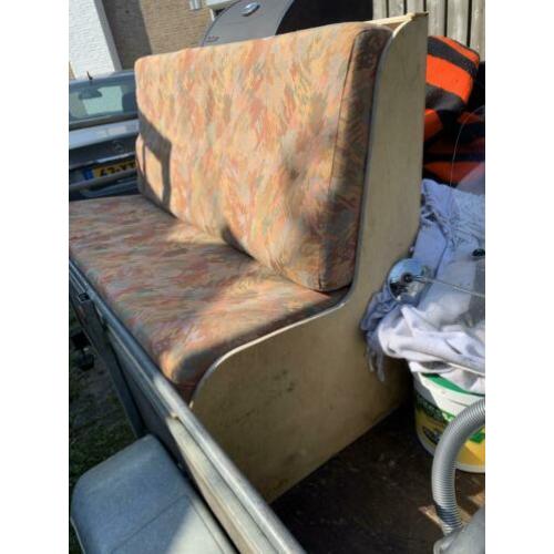 Bank met klep voor in bv caravan of camper