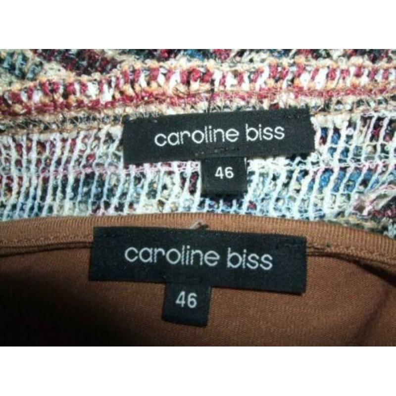 Leuke jurk van Caroline Biss met gestreepte print 44 / 46