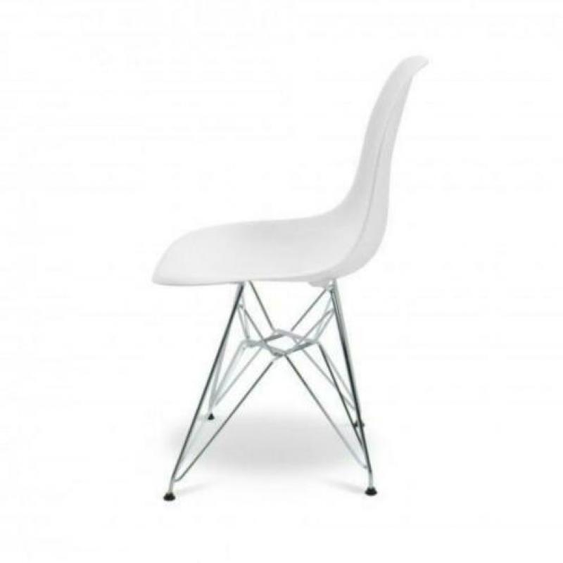 Eames stoel DSR *NIEUW* eetkamerstoel | kuipstoel *WIT*