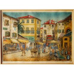 Markt in Menton - Eugène Rensburg