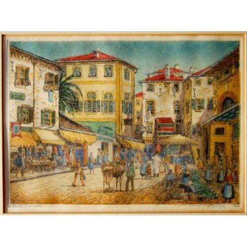 Markt in Menton - Eugène Rensburg