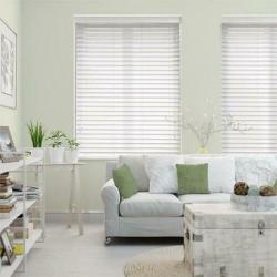 Gevraagd Houten jaloezieën, wit 5cm