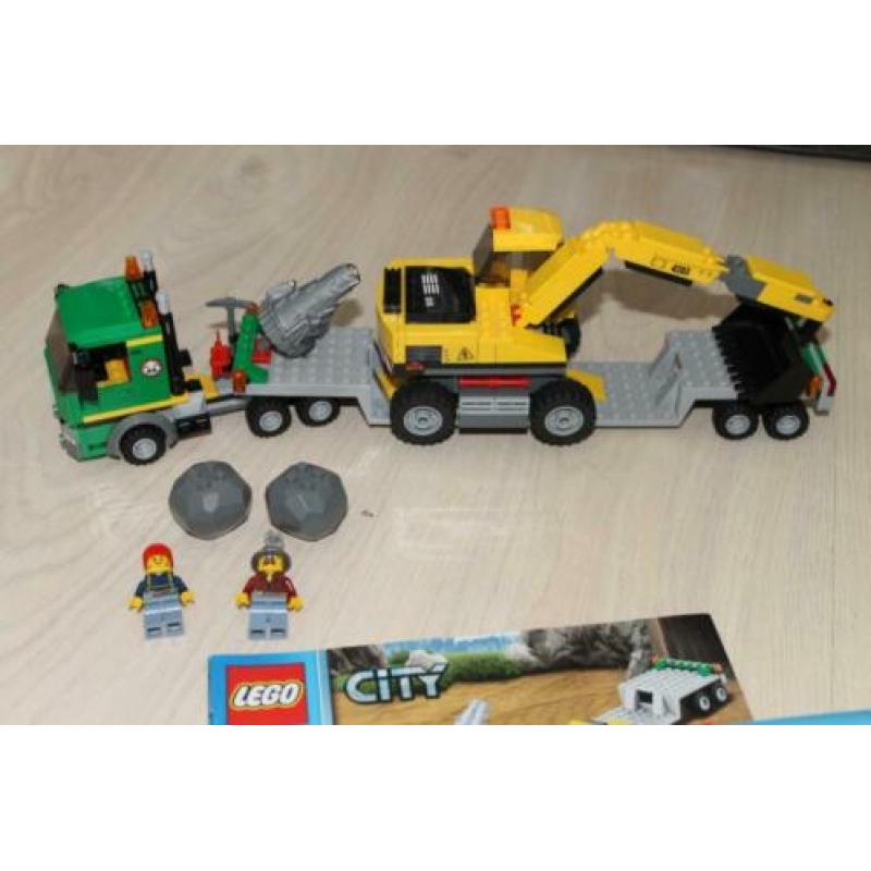 lego dieplader met graafmachine 4203