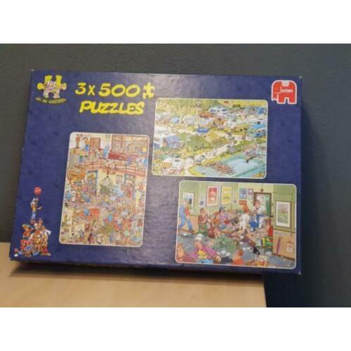 Jan van Haasteren puzzel 3x500 stukjes
