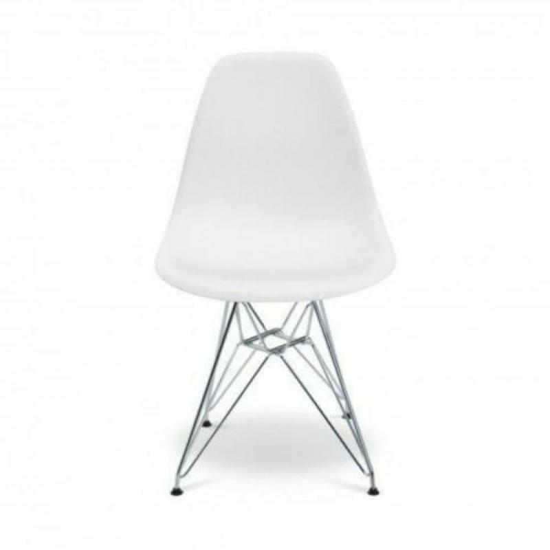 Eames stoel DSR *NIEUW* eetkamerstoel | kuipstoel *WIT*