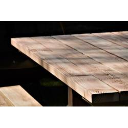 Buitentafel, Tuintafel massief Douglas complete tuinset