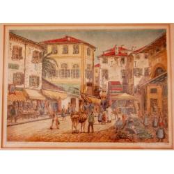 Markt in Menton - Eugène Rensburg