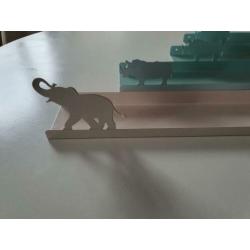 4 wandplankjes sostrene grene roze mint