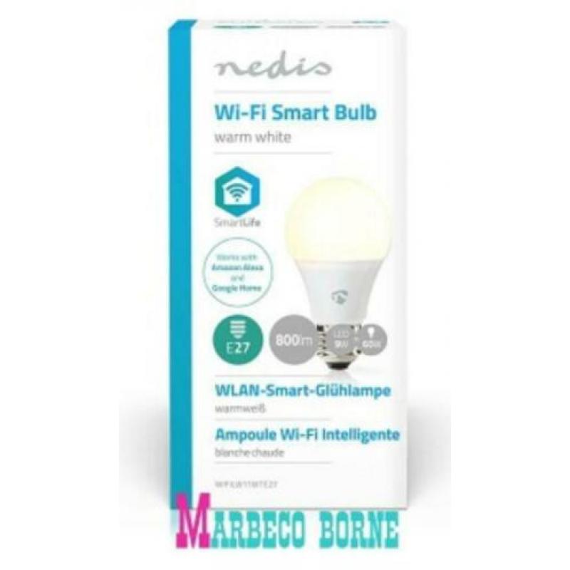 SmartLife Wi-Fi smart LED-lamp, Warm White, E27 wit