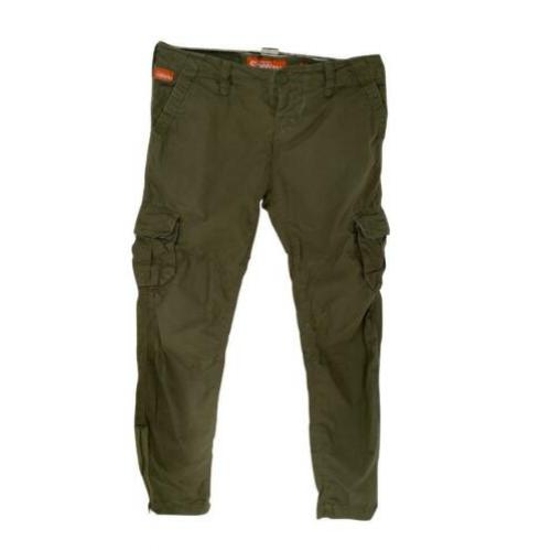 Dames Superdry Cargo Broek. Maat M. Kleur Army Groen