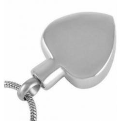 As hanger, As urn, As sieraad een Hart met zilver en zwart