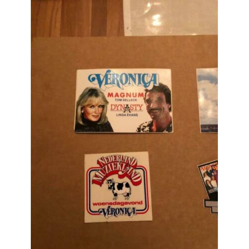 6 fraaie stickers sticker. Omroep TV. VERONICA zender