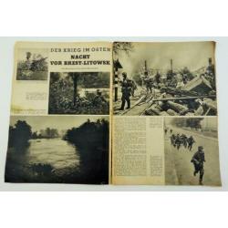 Duitse ww2 propaganda magazine in leuke gebruikte staat