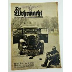 Duitse ww2 propaganda magazine in leuke gebruikte staat