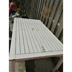 Massief houten tuintafel 150x86