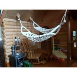 sylvanian families blokhut met interieur nieuw