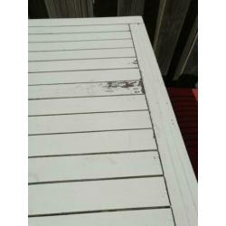 Massief houten tuintafel 150x86