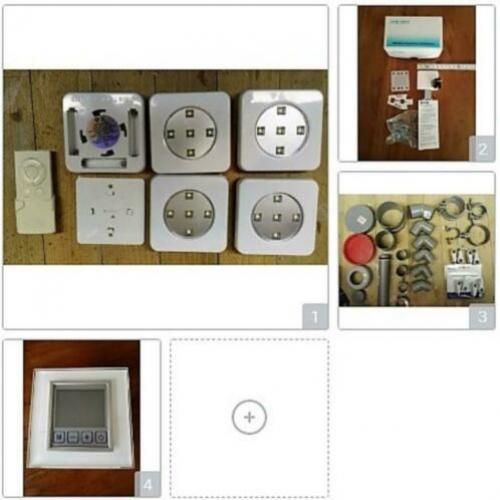 Voor WEINIG! LEDspots, Oplegslot, PVC bochtjes, Thermostaat