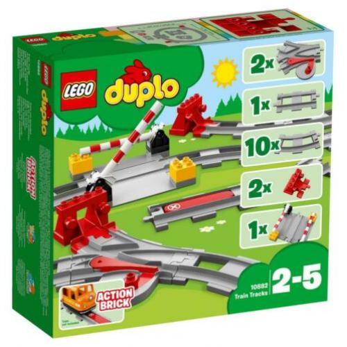 LEGO Duplo ACTIE 10882 Treinrails Overweg en Wissels 23delig