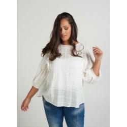 6032 romantische blouse van ZAY - maat XL (54/56)