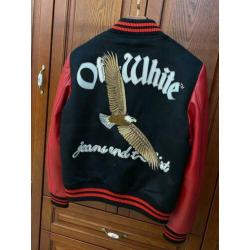 Off White Varsity Jacket Maat L - Nieuw - patta yeezy bape