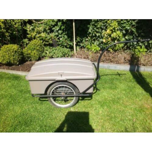 Fiets aanhangwagen/ viskar met slot en verlichting